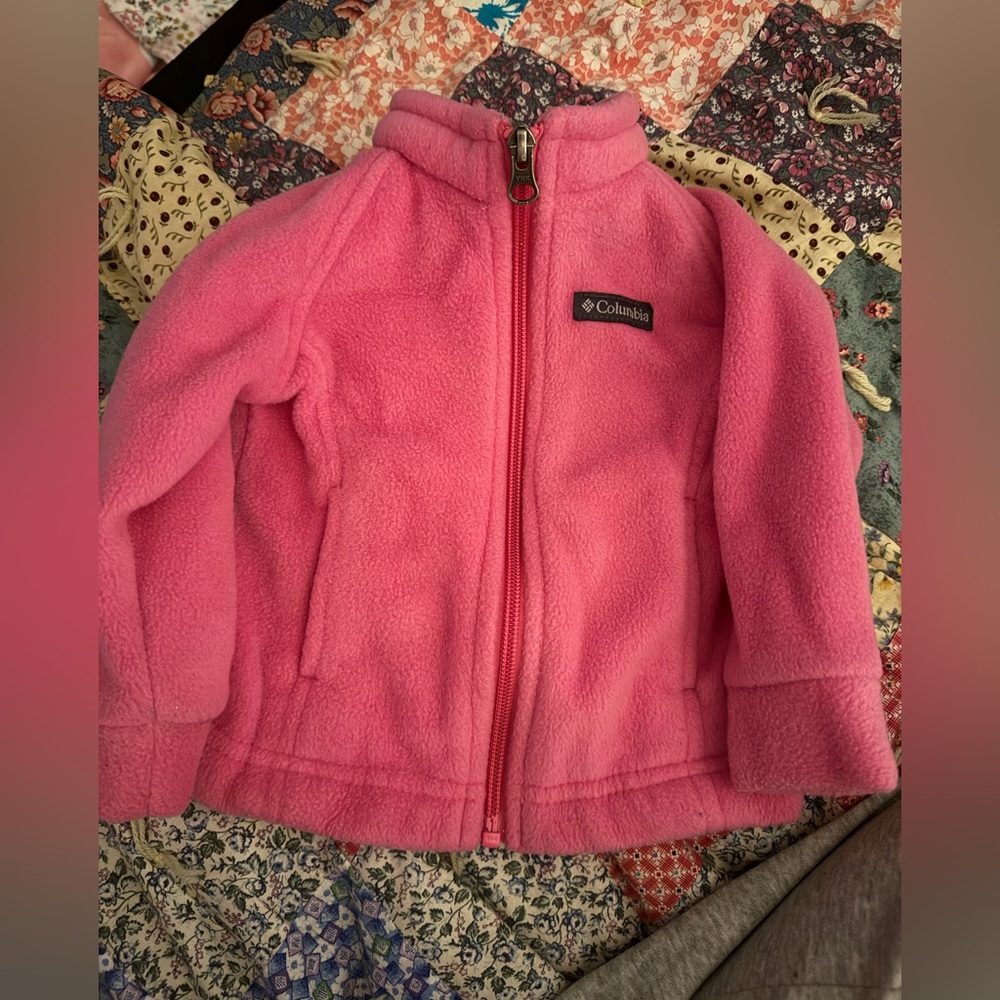 Columbia Pink Fleece Jacket 6-12 month
